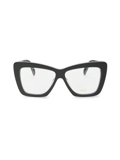Pucci Women's 53mm Square Optical Eyeglasses In Black