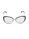 Pucci Women's 54mm Cat-eye Eyeglasses In Grey Black