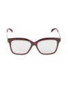 Pucci Women's 54mm Square Eyeglasses In Red