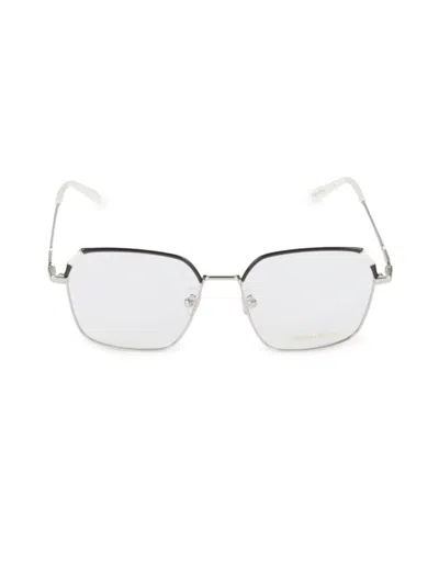 Pucci Women's 54mm Square Eyeglasses In Silver Gunmetal