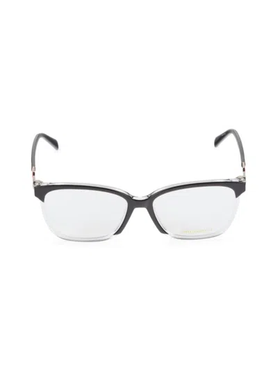 Pucci Women's 55mm Rectangle Eyeglasses In Black