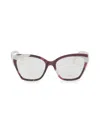 Pucci Women's 56mm Butterfly Optical Eyeglasses In Brown