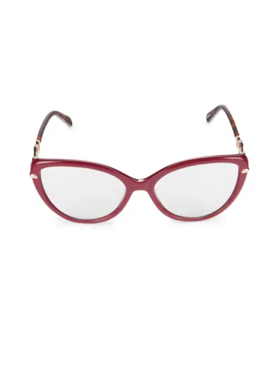 Pucci Women's 56mm Cat Eye Eyeglasses In Red