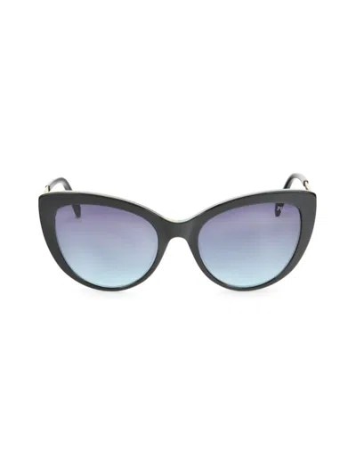 Pucci Women's 56mm Cat-eye Sunglasses In Blue