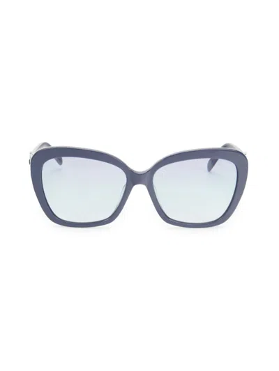 Pucci Women's 58mm Cat-eye Sunglasses In Blue