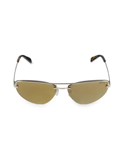 Pucci Women's 59mm Cat-eye Sunglasses In Gold Brown Mirror