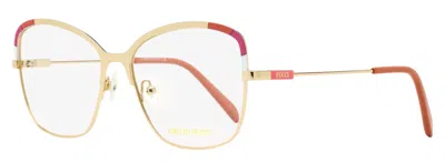 Pucci Women's Color Block Eyeglasses Ep5202 028 Gold/rose 55mm