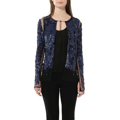 Pucci Women's Jacket Sequin In Blue