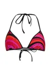 Pucci Halter Neck Triangle Bikini Top Adjustable Ties