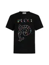 Pucci Black Cotton Short Sleeves T-shirt In Black