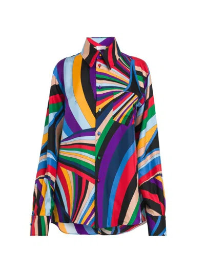 Pucci Women's Parade Silk Twill Shirt