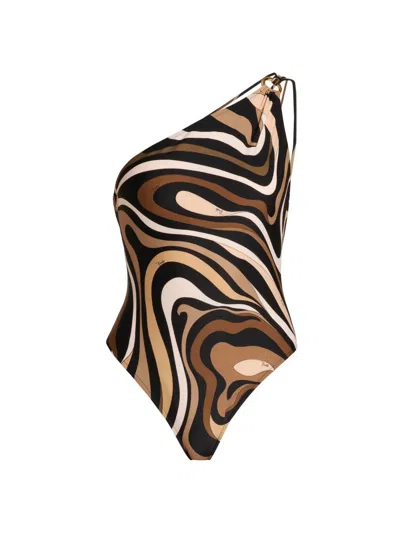 Pucci Women's Passepartout Printed One-piece Swimsuit In Multi
