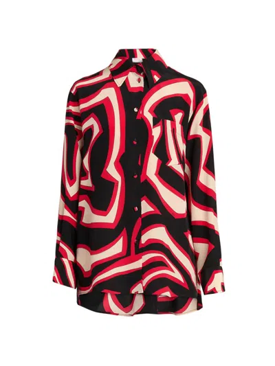 Pucci Women's Passepartout Silk Crêpe De Chine Oversized Shirt