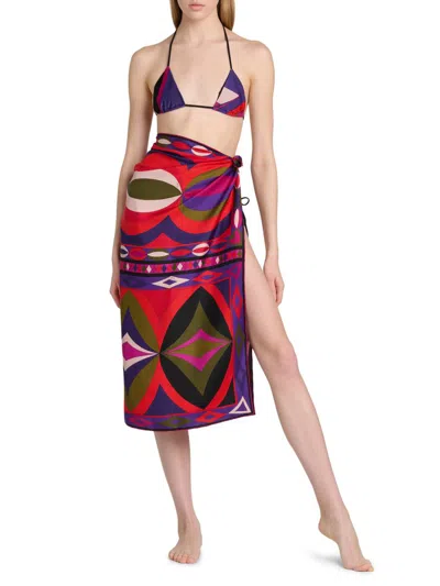 Pucci Women's Passepartout Silk Twill Foulard Pareo In Multi