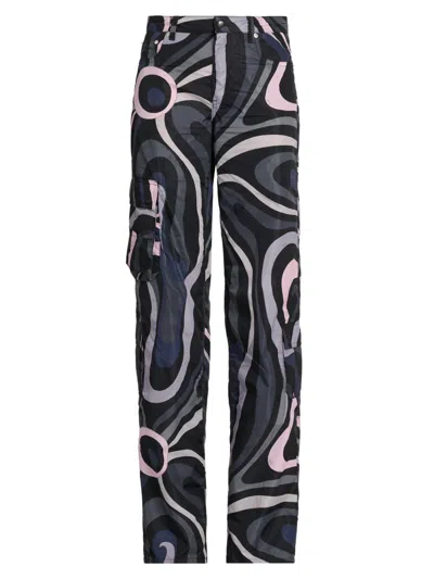 Pucci Women's Passepartout Straight-leg Trousers In Multi