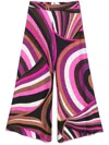 Pucci Abstract-print Silk Trousers In Multicolor