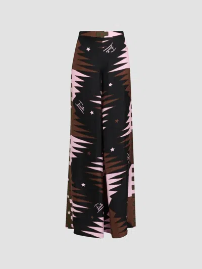 Pucci Women's Printed Silk Twill Pants In Multi