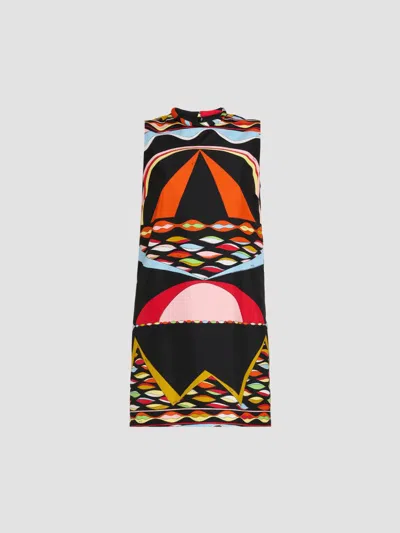 Pucci Women's Printed Silk Twill Shift Mini Dress In Multi