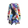 Pucci Orchidee-print Mini Dress In Multicolor