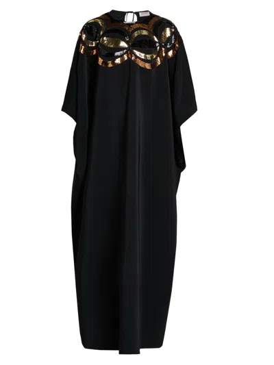 Pucci Women's Sequined-embellished Caftan In Black
