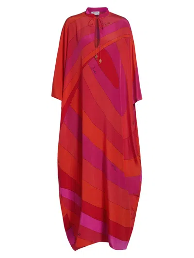 Pucci Women's Silk Crepe De Chine Kaftan