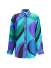 Pucci Silk Shirt With Bold Print And Pocket