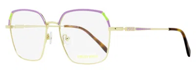 Pucci Women's Slim Square Eyeglasses Ep5210 032 Gold/havana 54mm