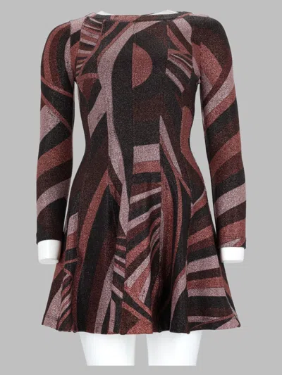 Pucci Women's Stretch Knit Dress With Italian Craftsmanship In Purple