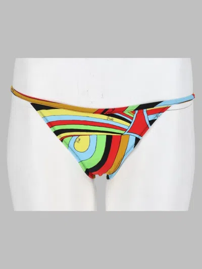 Pucci Women's Stretch Nylon Swimsuit Made In Italy In Multi