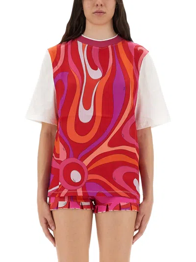 Pucci Women T-shirt With "iris" Print