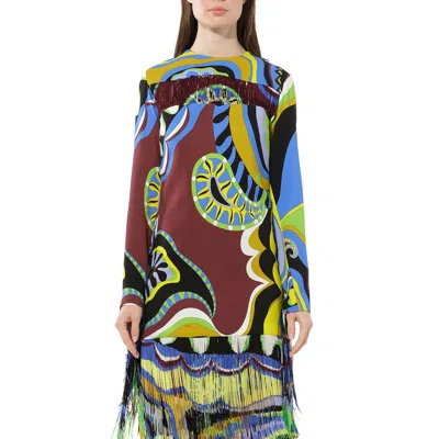 Pucci Women's Tassel Dress In Multicolor