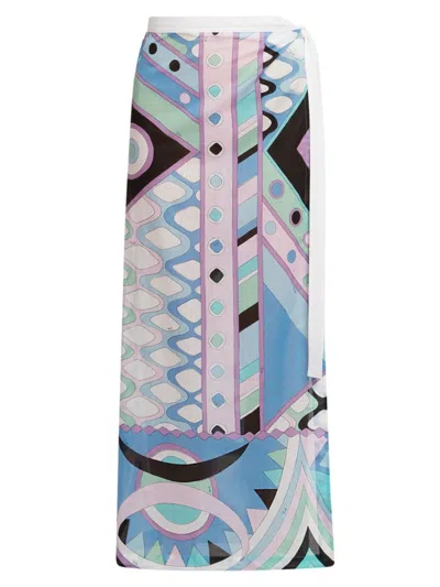 PUCCI WOMEN'S VERY VIVARA COTTON GEOMETRIC SARONG