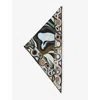 Pucci Silk Scarf Triangle Shape Geometric Pattern In Multi