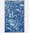 Pucci Wool And Silk Blanket In Blue
