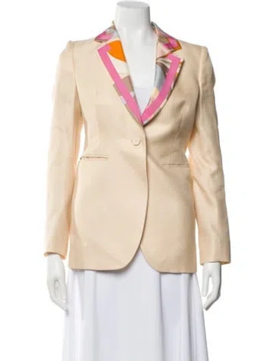 Pre-owned Pucci Wool Blazer In Neutral