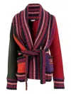Pucci Orchids Print Oversized Colorblock Cardigan Clothing In Multi