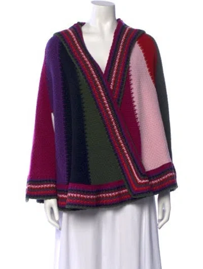 Pre-owned Pucci Wool Colorblock Pattern Sweater W/ Tags In Multicolor