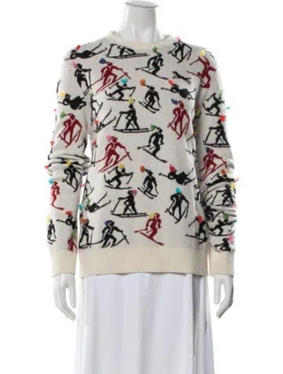 Pre-owned Pucci Wool Graphic Print Sweater In Neutrals