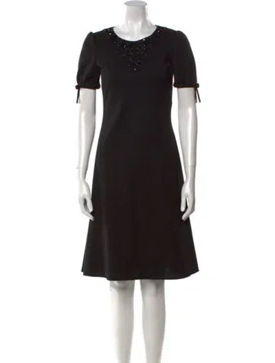 Pre-owned Pucci Wool Knee-length Dress In Black