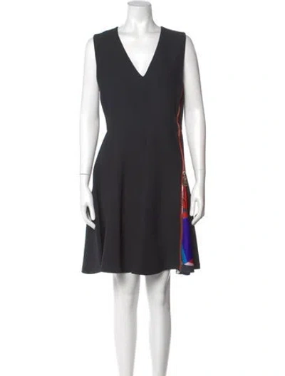 Pre-owned Pucci Wool Knee-length Dress In Gray