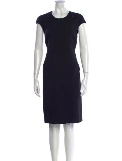 Pre-owned Pucci Wool Knee-length Dress W/ Tags In Black
