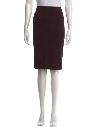 Pre-owned Pucci Wool Knee-length Skirt In Purple