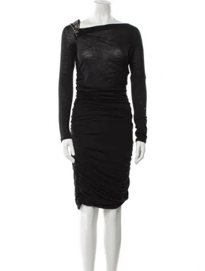 Pre-owned Pucci Wool Midi Length Dress In Blue