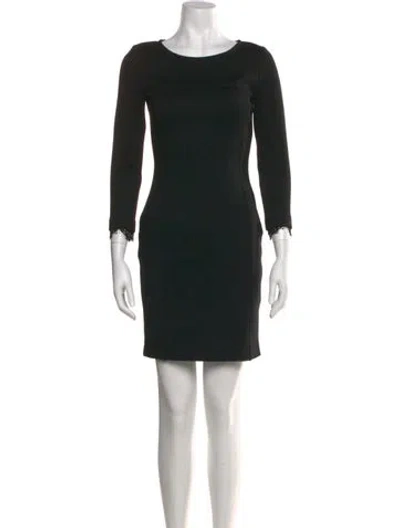 Pre-owned Pucci Wool Mini Dress In Black