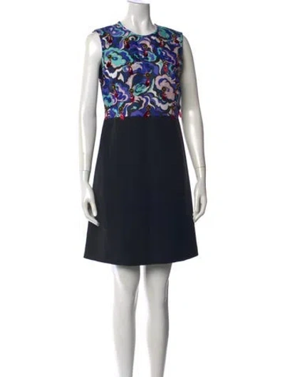Pre-owned Pucci Wool Mini Dress In Black