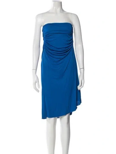 Pre-owned Pucci Wool Mini Dress In Blue