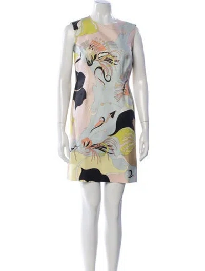Pre-owned Pucci Wool Mini Dress In Multi
