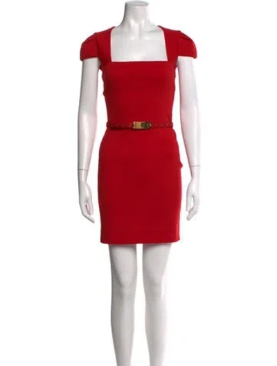 Pre-owned Pucci Wool Mini Dress In Red