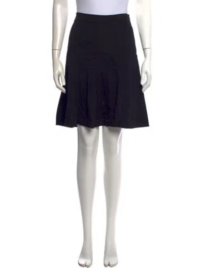 Pre-owned Pucci Wool Mini Skirt In Black