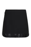 Pucci Sheer Hem Mini Skirt Design In Black